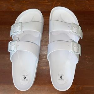 Sandals wore once- good condition